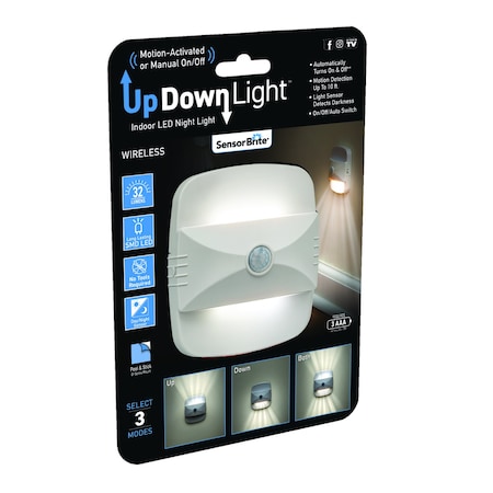 Sensor Brite Sensor Brite UpDown Light As Seen on TV Wireless Motion Activated LED Light 1 pc SBUD-CD6